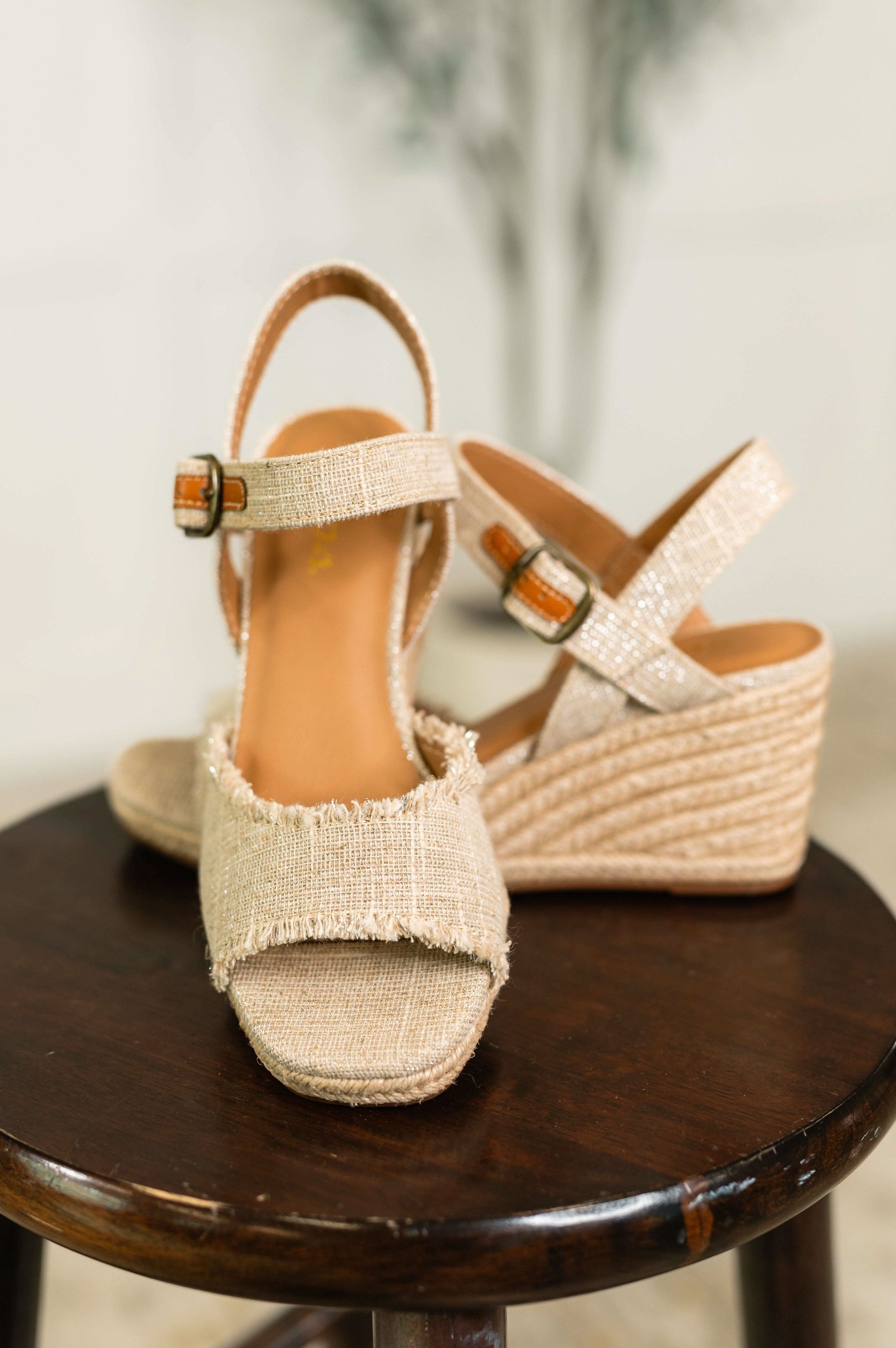 Arnold Natural Linen Wedges - SwagglyLife Home & Fashion